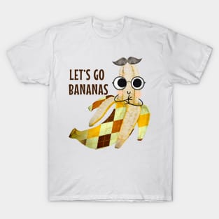 Let's Go Bananas - Funny banana pun T-Shirt